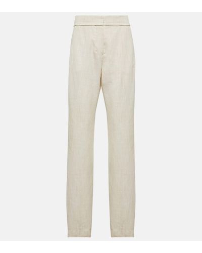 Jacquemus Le Pantalon Tibau High-rise Tapered Trousers - Natural
