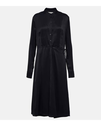 Jil Sander A-line Midi Dress - Black