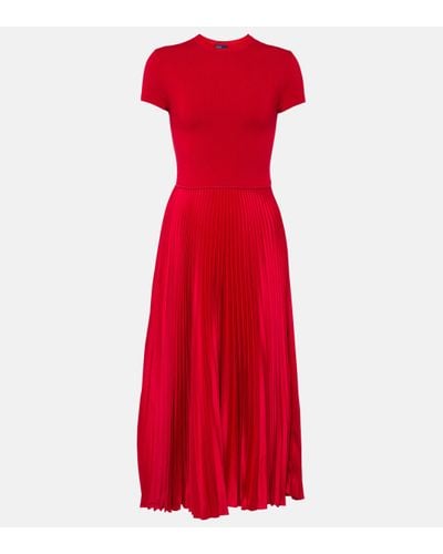 Polo Ralph Lauren Lunar New Year Hybrid Pleated Dress - Red
