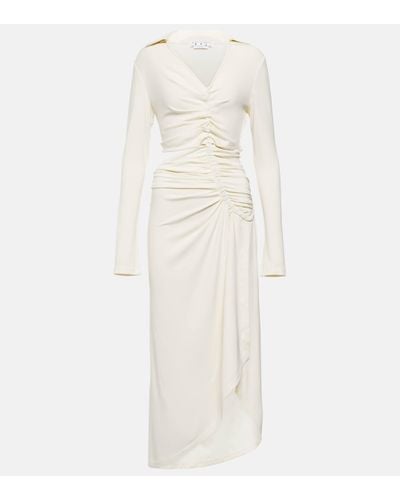 Off-White c/o Virgil Abloh Cutout Crepe Midi Dress - White