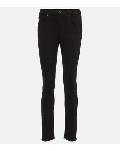 Citizens of Humanity High-Rise Skinny Jeans Sloane - Schwarz