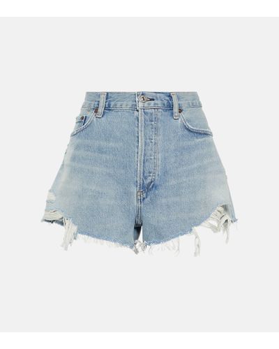 Citizens of Humanity Annabelle Vintage Relaxed Denim Shorts - Blue