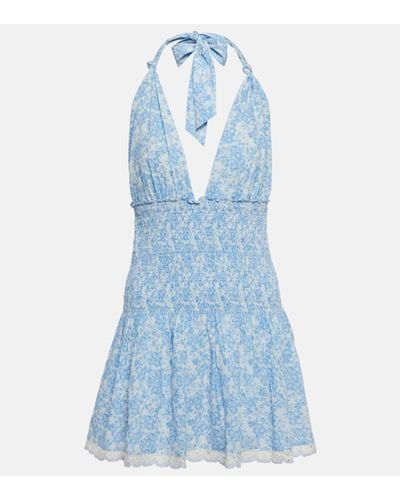 LoveShackFancy ROBE LUISETTE - Bleu