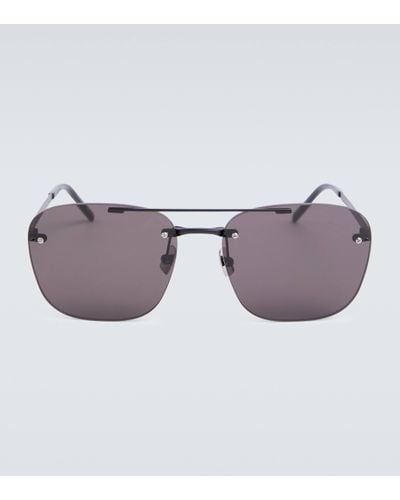 Saint Laurent Sl 309 Rimless Sunglasses - Purple