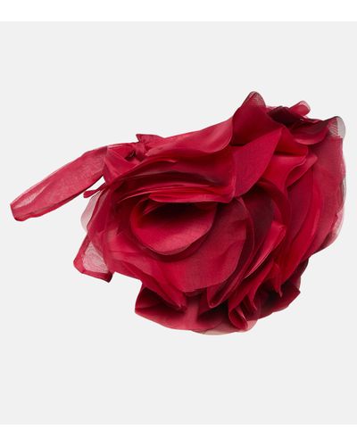 Nina Ricci Silk Choker - Red
