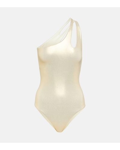 Melissa Odabash Jamaica Metallic Swimsuit - White