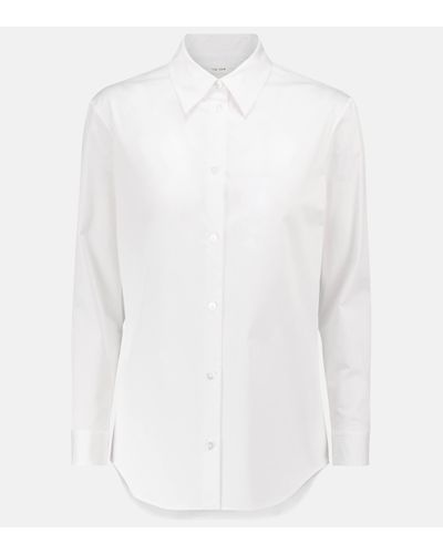 The Row Petra Cotton-blend Shirt - White