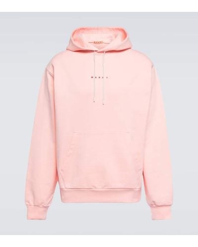 Marni Logo Cotton Jersey Sweatshirt - Pink