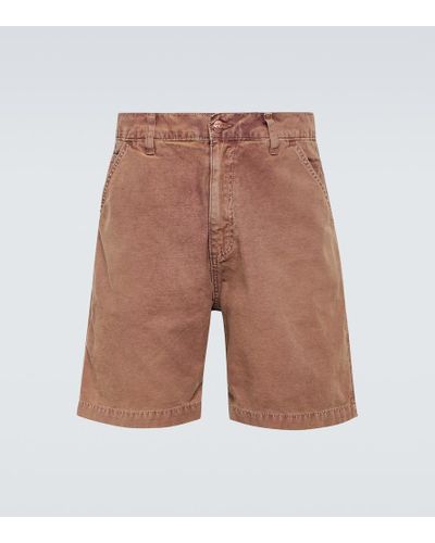 NOTSONORMAL Shorts aus Baumwoll-Canvas - Braun