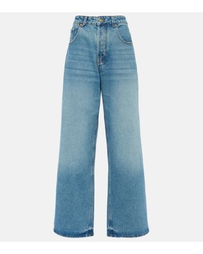 Jacquemus Jeans a gamba larga Le de-Nimes Large - Blu