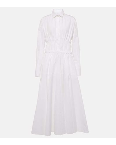 Patou Cotton Shirt Dress - White
