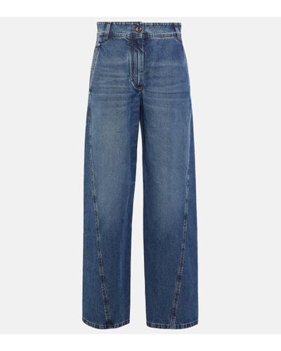 Brunello Cucinelli Baggy Flared Jeans - Blue