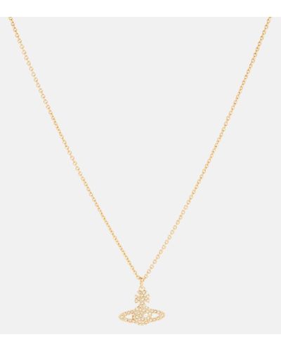 Vivienne Westwood Grace Bas Relief Pendant Necklace - Metallic