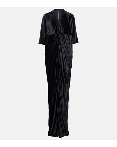 Rick Owens Robe longue Lilies - Noir