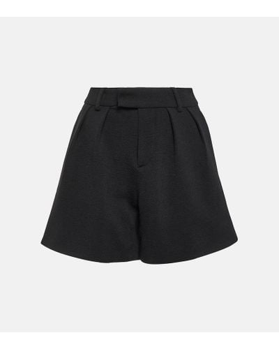 Gucci High-rise Wool Jersey Shorts - Black