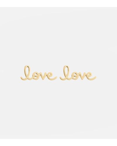 Sydney Evan Ohrringe Love aus 14kt Gelbgold - Mettallic
