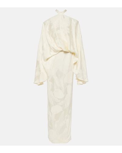 ‎Taller Marmo Bridal Robe Cyclades Callass aus Jacquard - Weiß