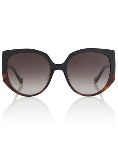 Loewe Butterfly Oversized Sunglasses - Brown