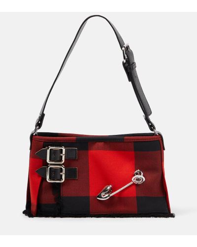 Vivienne Westwood Bolso al hombro Heather Small de tartan - Rojo