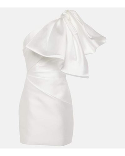 Solace London Marcela Satin Minidress - White