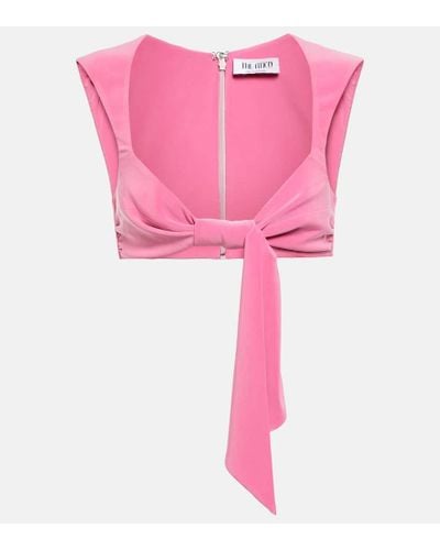 The Attico Cropped-Top aus Jersey - Pink