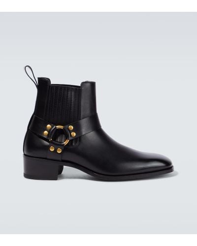 Tom Ford Ankle Boots aus Leder - Schwarz