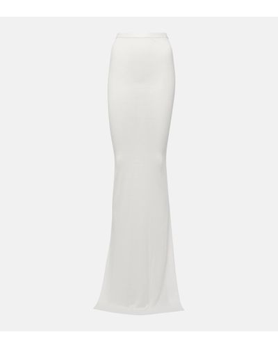 Rick Owens Jupe longue Lilies - Blanc