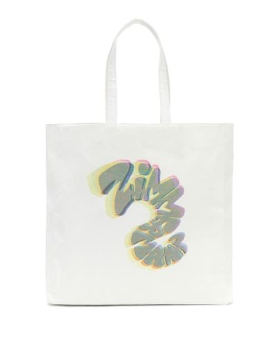 Zimmermann Logo Canvas Tote - White