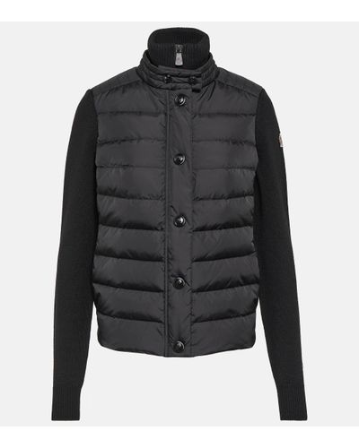 3 MONCLER GRENOBLE Wool-blend Cardigan - Black