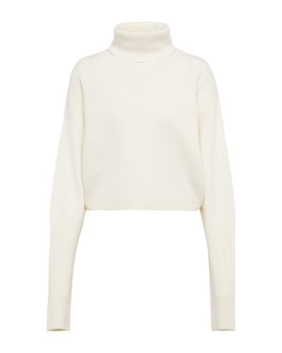 Zeynep Arcay Cashmere Cutout Turtleneck Sweater - White