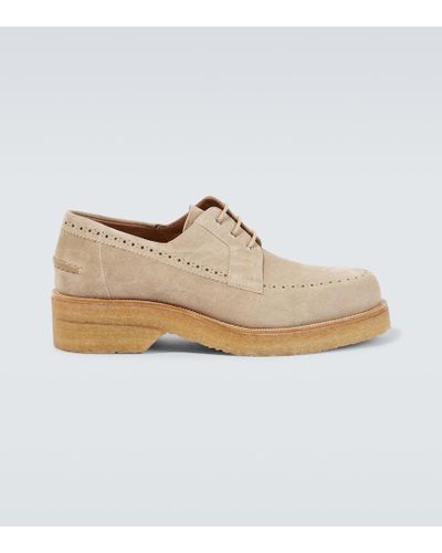 Christian Louboutin Zapatos brogue de ante Pablo - Blanco