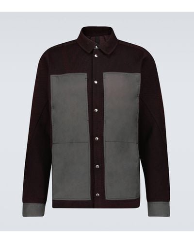 BYBORRE Panelled Overshirt - Black