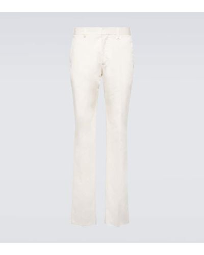 Lardini Pantalones chinos de algodon - Blanco