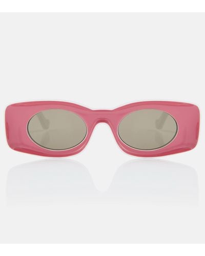 Loewe Paula's Ibiza Rectangular Sunglasses - Pink