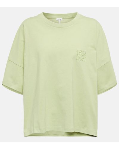 Loewe T-Shirt Anagram aus Baumwolle - Grün