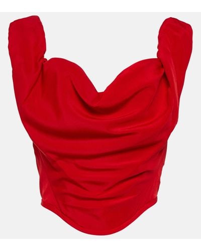 Vivienne Westwood Top en crepe - Rouge