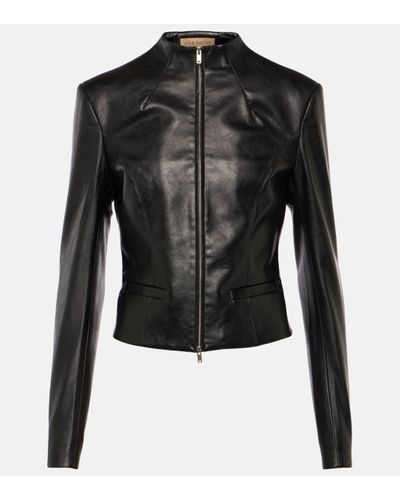 AYA MUSE Ubala Faux Leather Jacket - Black
