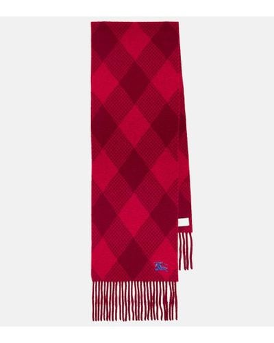 Burberry Schal aus Wolle - Rot
