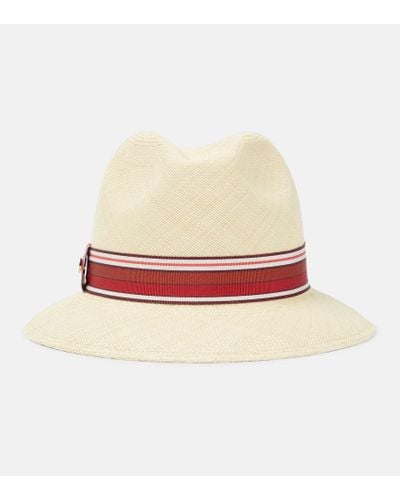 Loro Piana The Suitcase Stripe Ingrid Straw Panama Hat - Multicolor