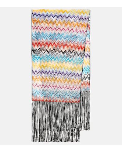 Missoni Bufanda en zigzag con flecos - Multicolor