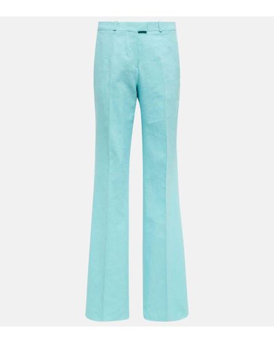 Etro Pantaloni regular a vita alta - Blu
