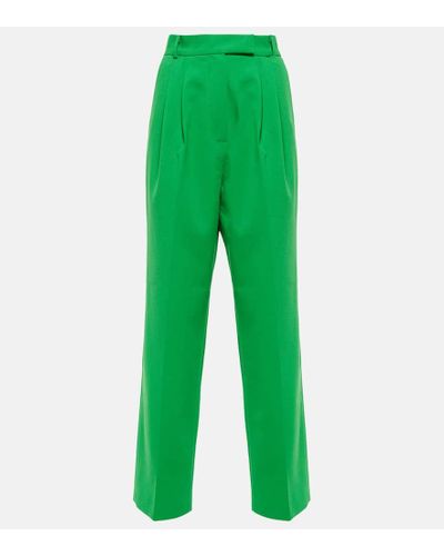 Frankie Shop Bea High-rise Straight Pants - Green