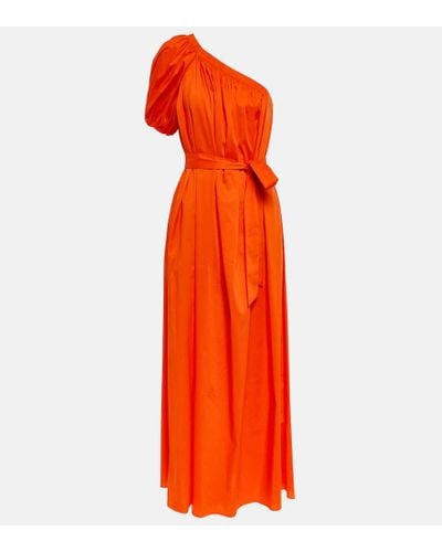 Diane von Furstenberg Maxikleid aus einem Baumwollgemisch - Orange