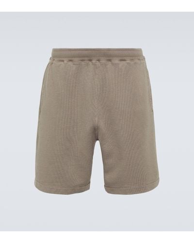 Stone Island Cotton Fleece Shorts - Grey
