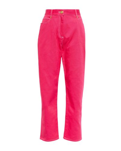 Balmain X Barbie® High-Rise Tapered Jeans - Pink