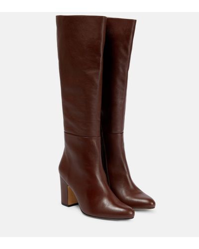 Souliers Martinez Yucatan Leather Knee-high Boots - Brown