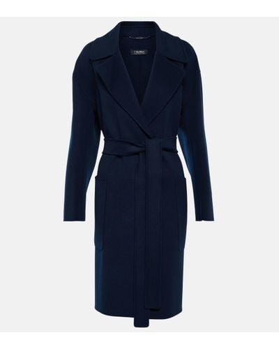 Max mara navy coat top