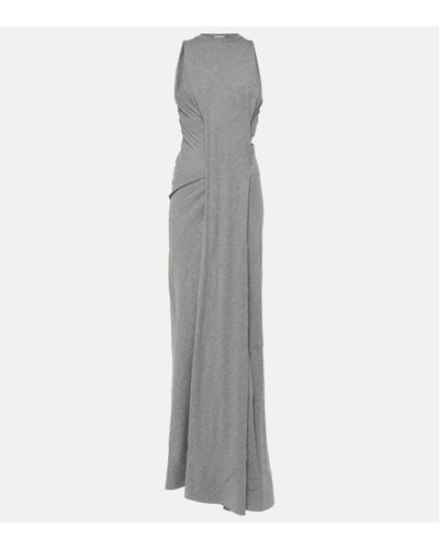 Victoria Beckham Cotton Maxi Dress - Grey