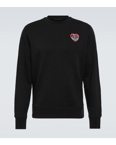Moncler Sweatshirt aus Baumwoll-Jersey - Schwarz