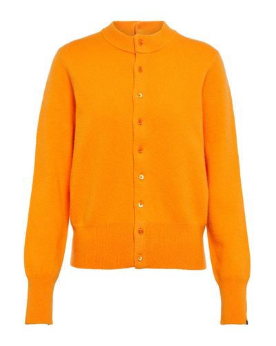 Extreme Cashmere N° 140 Little Game Cashmere-blend Cardigan - Orange